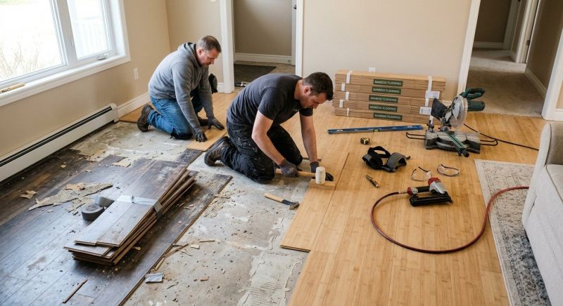 Bamboo Flooring Installation in Ozaukee County, WI