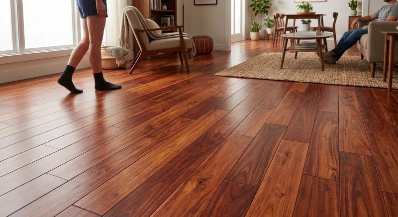 Cherry Floor Installation in Fredonia, WI