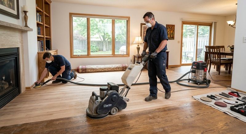 Wood Floor Service detail