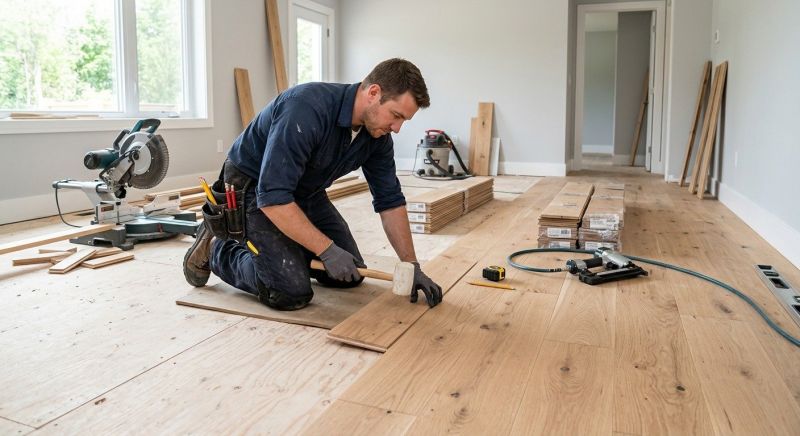 Hardwood Floor Installation in Colgate, WI