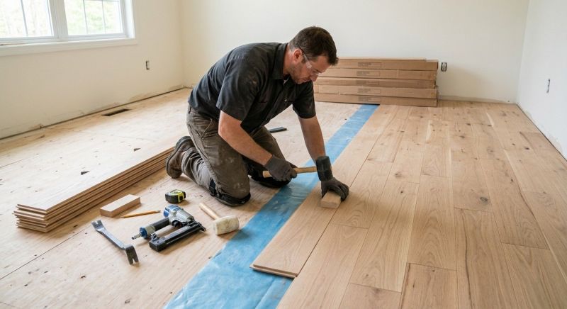 Hardwood Floor Installation in Fredonia, WI