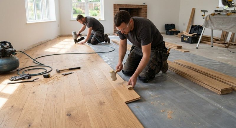 Hardwood Floor Installation in Hartford, WI