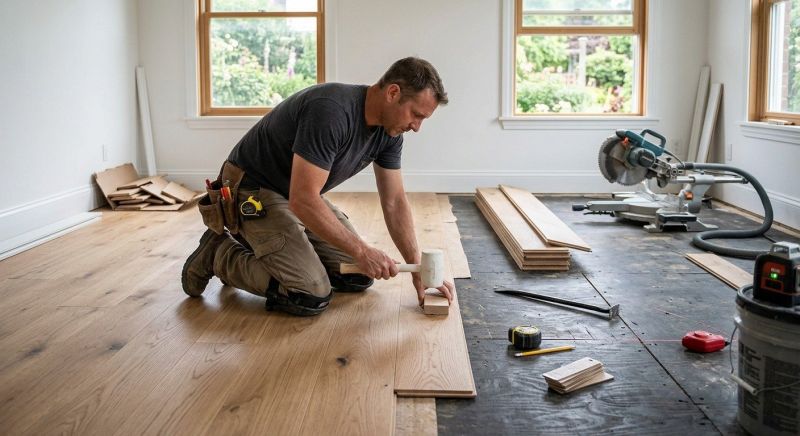 Hardwood Floor Installation in Menomonee Falls, WI