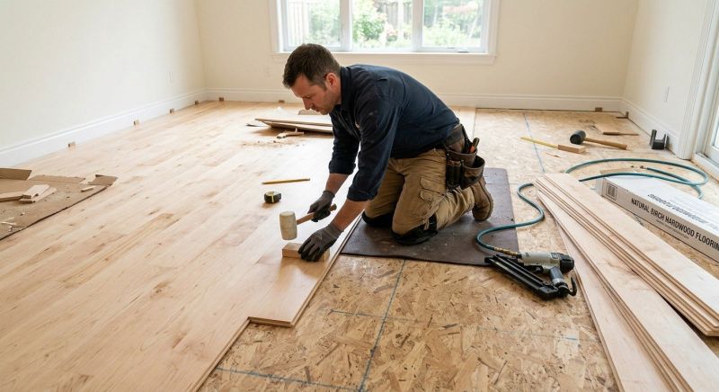 Maple Flooring Installation in Fredonia, WI