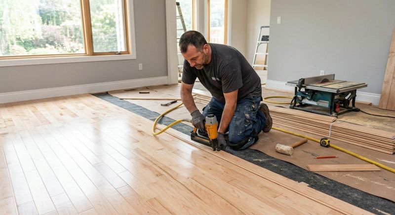 Maple Flooring Installation in Kewaskum, WI