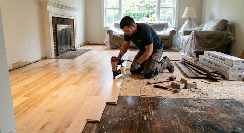 Maple Flooring Installation in Slinger, WI