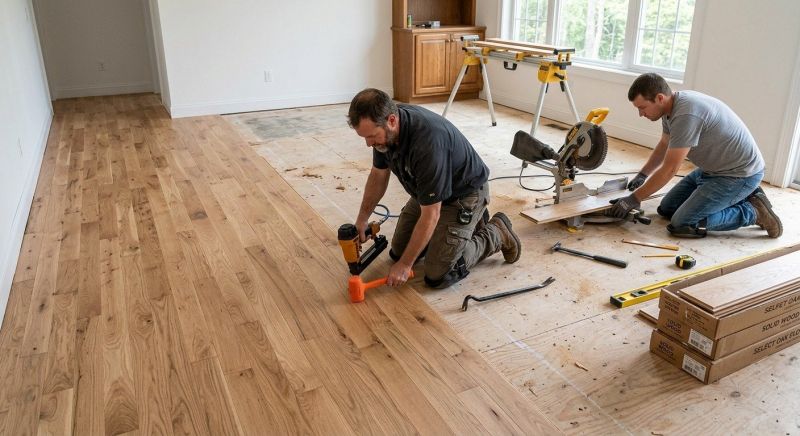 Oak Floor Installation in Elm Grove, WI