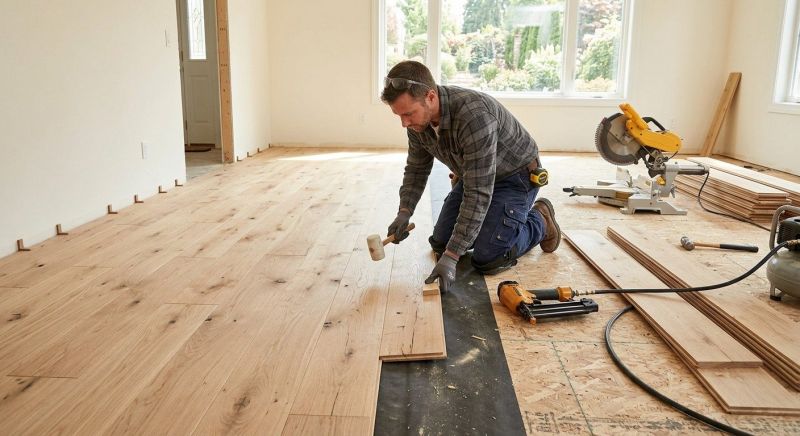 Oak Floor Installation in Germantown, WI