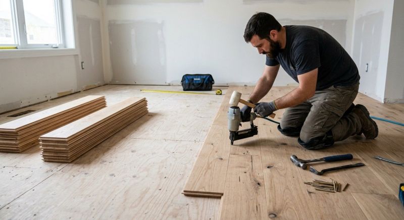 Oak Floor Installation in Jackson, WI