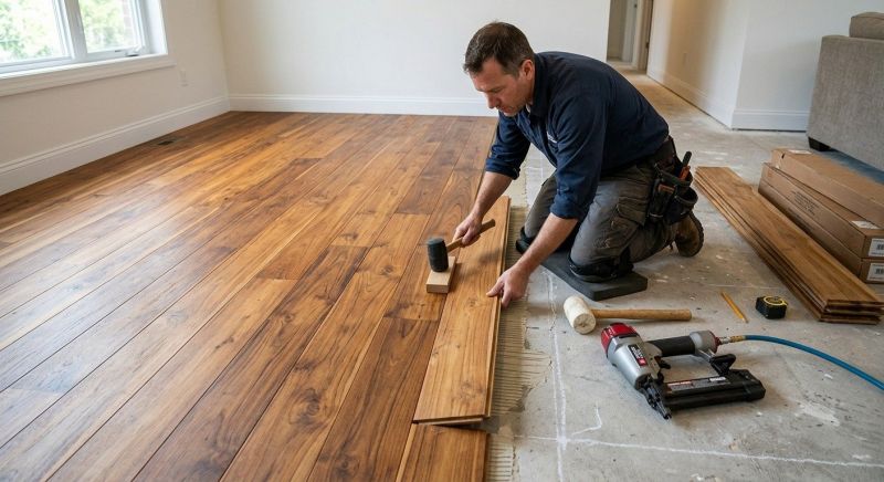 Teak Flooring Installation in Ozaukee County, WI