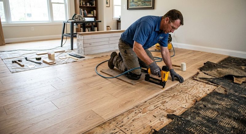 Wood Floor Replacement in Oak Creek, WI