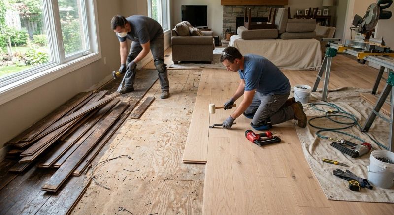 Wood Floor Replacement in Waukesha, WI
