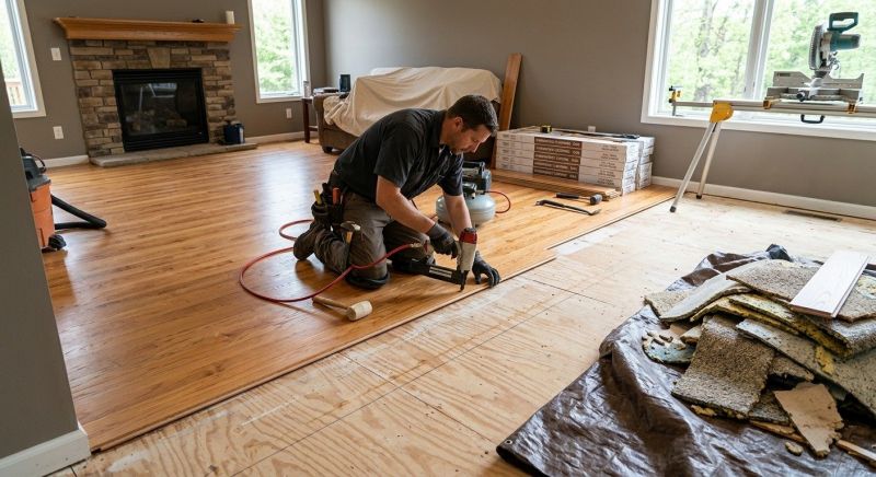 Wood Flooring Installation in Colgate, WI